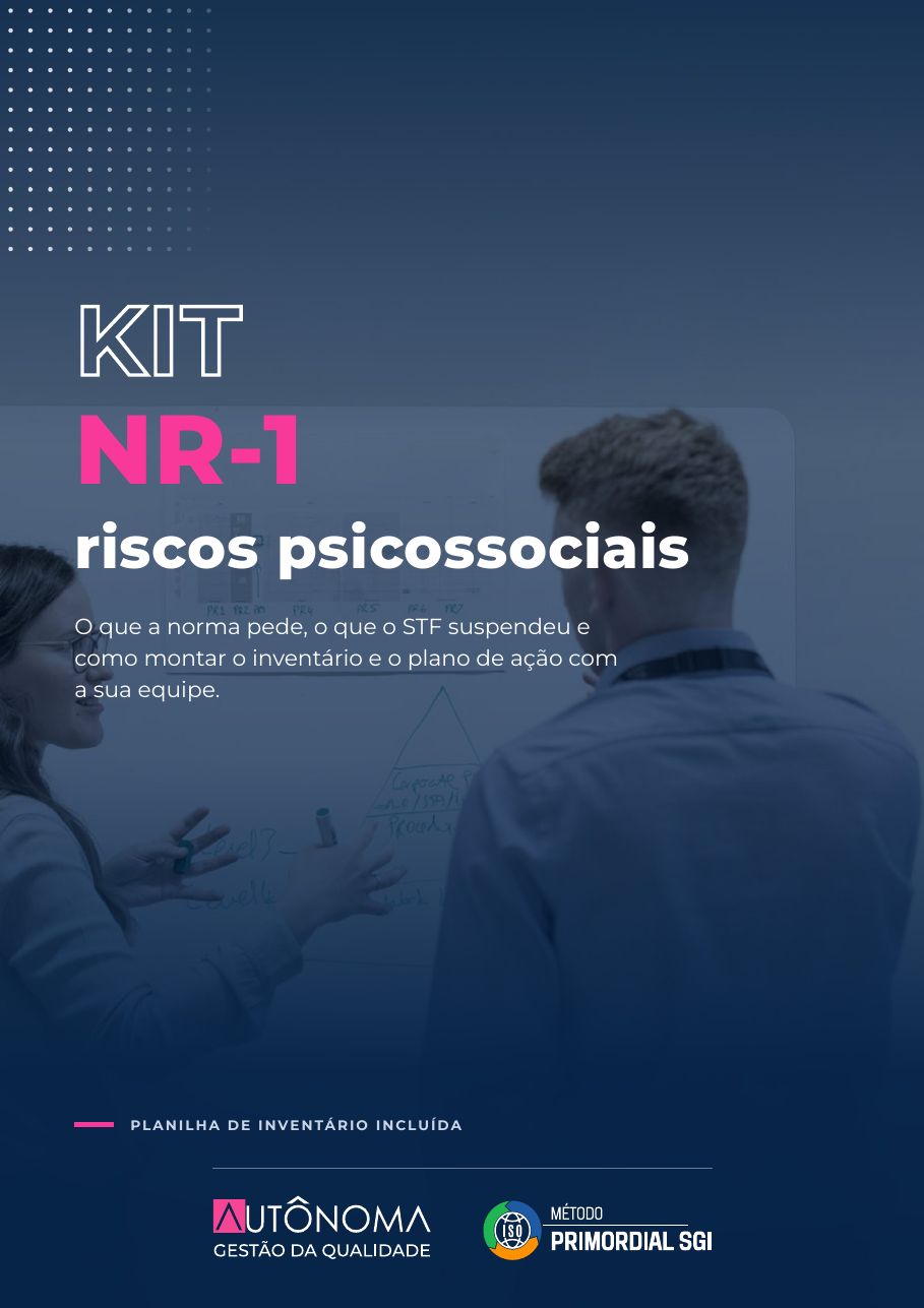 Capa do Kit NR-1: riscos psicossociais no PGR